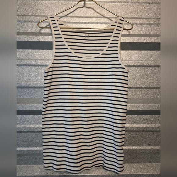 GAP Tops - GAP Black and White Striped Tank Top